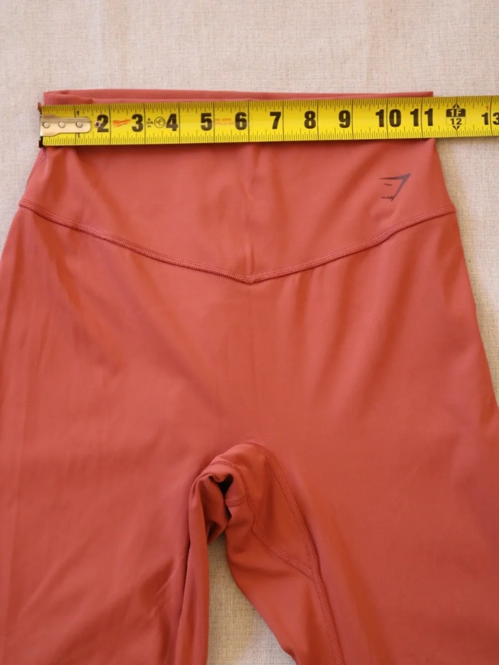 Gymshark Women's Medium Tomato Red 2-Piece Set High Waisted Leggings Ruched Bra
